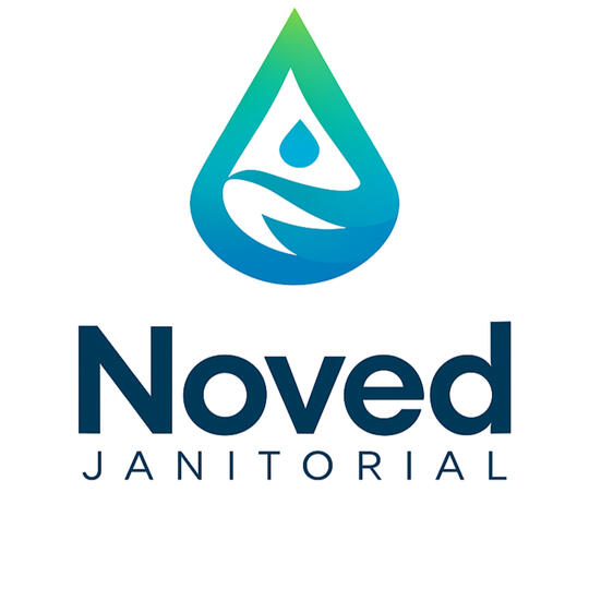 A picture of the Noved Janitorial Logo. Calgary Cleaning Company.
